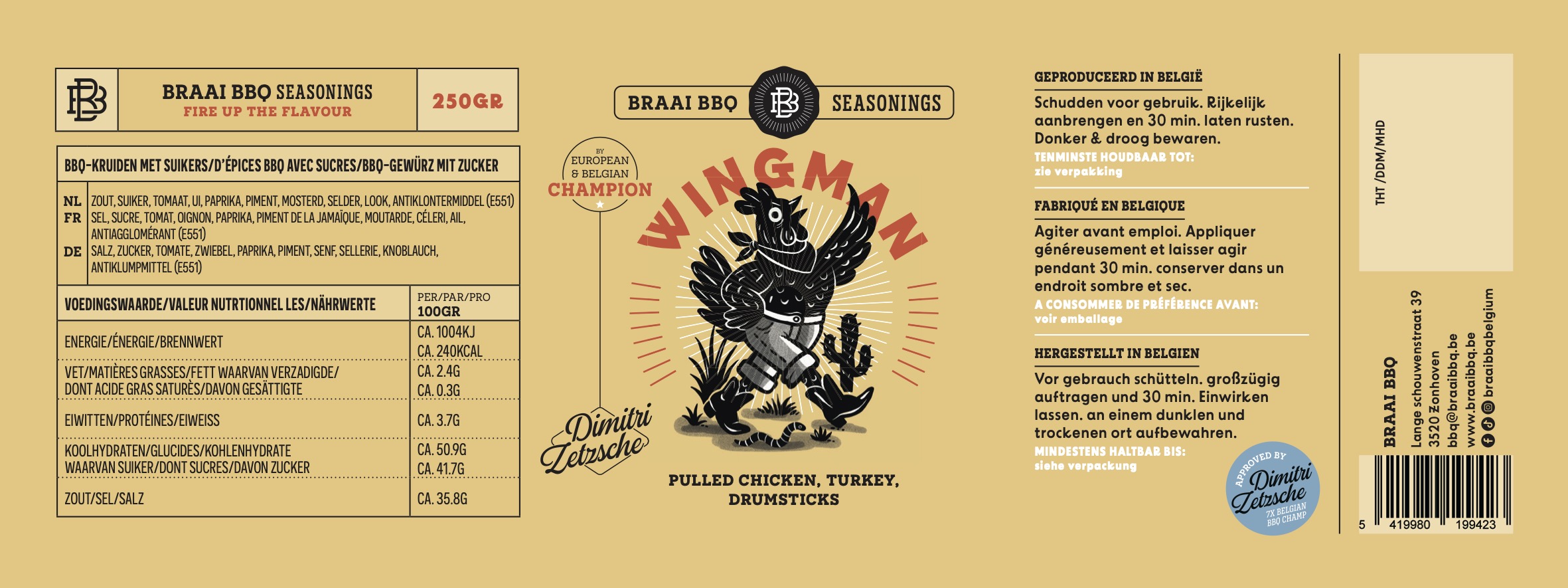 Wingman Chicken rub voor gevogelte op de BBQ - Afbeelding 3