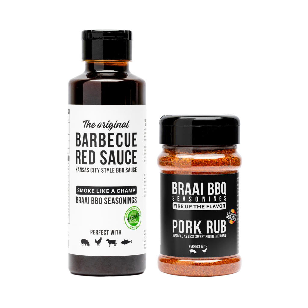 Pork Kit voor varken op de barbecue. Werkt ook voor kip