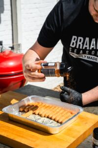 braai bbq hotdog burnt ends