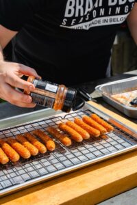 braai bbq hotdog burnt ends