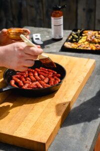 braai bbq hotdog burnt ends