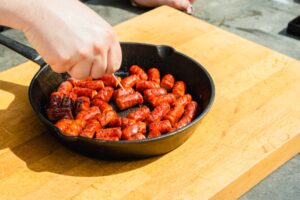 braai bbq hotdog burnt ends