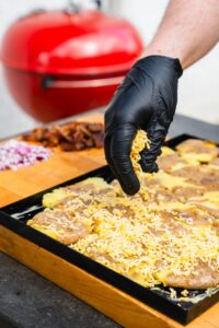 loaded sheet pan potatoe