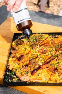 loaded sheet pan potatoe